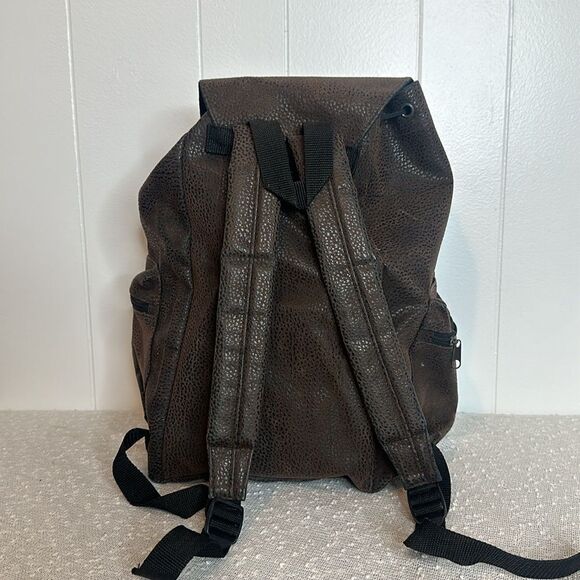 Vintage FRIENDS Warner Bros Diet Coke Pebbled Leather Backpack Back Pack main image 5
